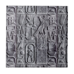 Carreau Hiéroglyphes égyptiens Symb Egypte d'Egyptology de