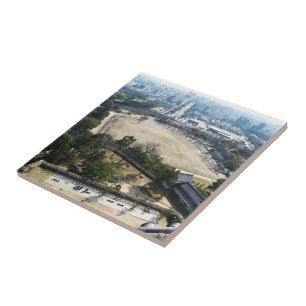 Carreau Himeji, Japon (vue du haut du château)
