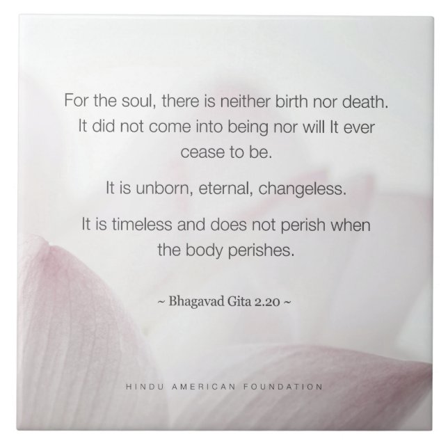 Carreau Hindu Bereavaké Keepsaké (Devant)