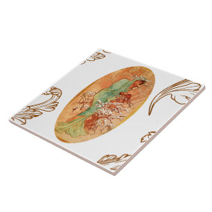 Carreau Hiver by Alphonse Mucha