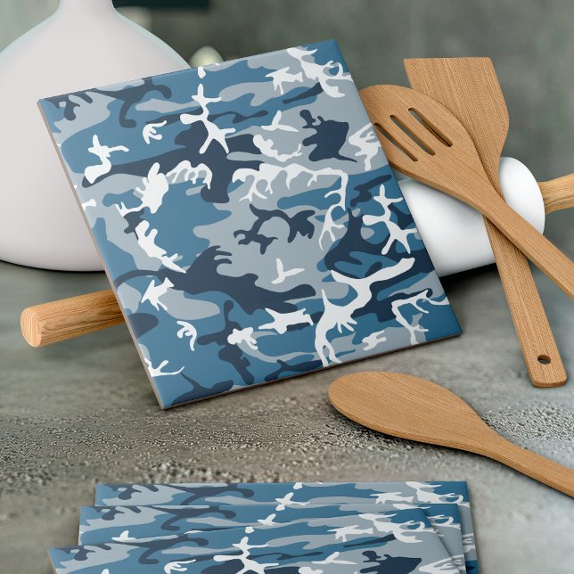 Carreau Hiver Camouflage bleu neige, Militaire, Armée (Créateur téléchargé)
