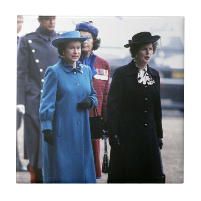 Carreau HM Queen Elizabeth II-Margaret Thatcher (Devant)