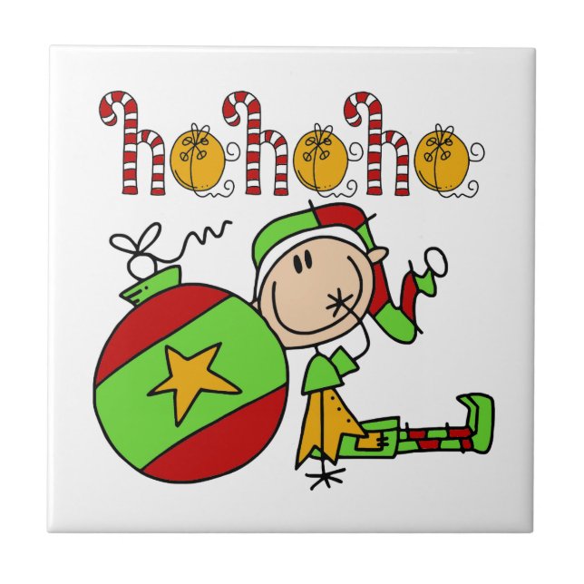 Carreau Ho Ho Ho Holiday Elfe (Devant)