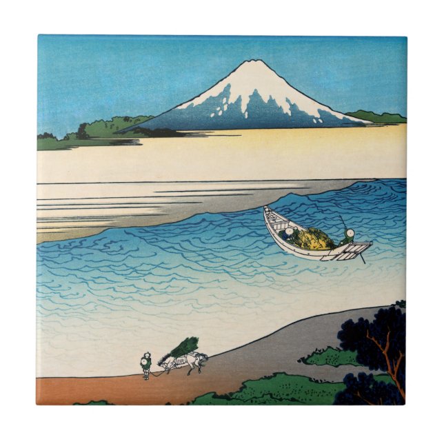 Carreau Hokusai - rivière Tama dans la province de Musashi (Devant)