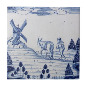Carreau Hollandaise Delft Tile Antique Reproduction-22
