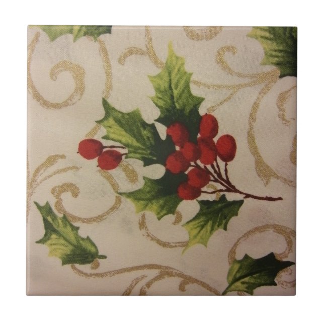 Carreau Holly Berries (Devant)