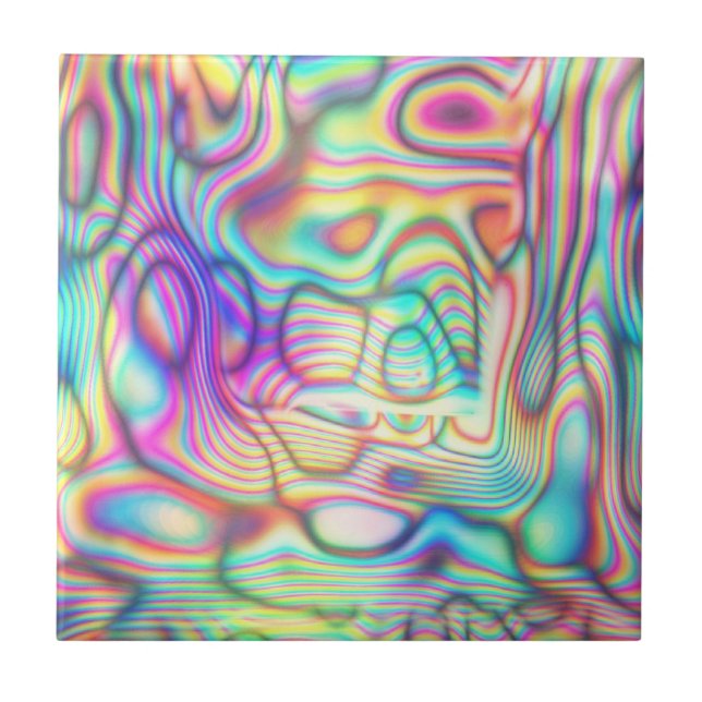 Carreau Holographie couleur Trippy Holo (Devant)