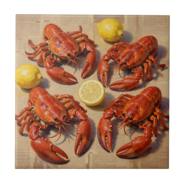 Carreau Homard bouilli frais Fête du citron Journal (Devant)