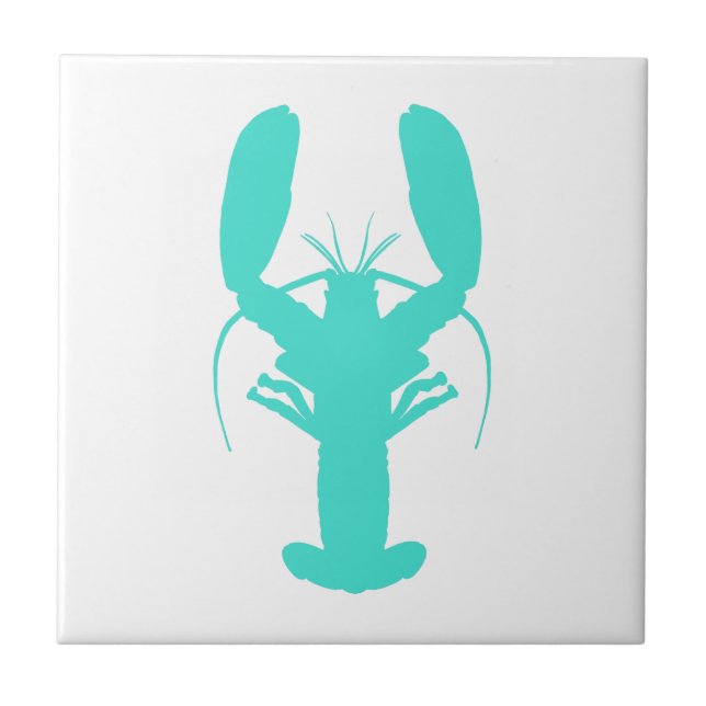 Carreau Homard du littoral turquoise (Devant)