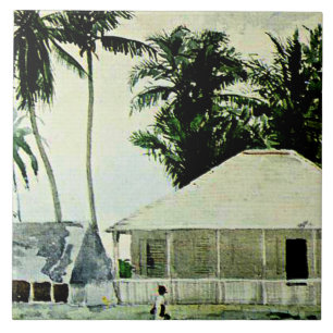 Carreau Homer - Cabine, Nassau, célèbre peinture,
