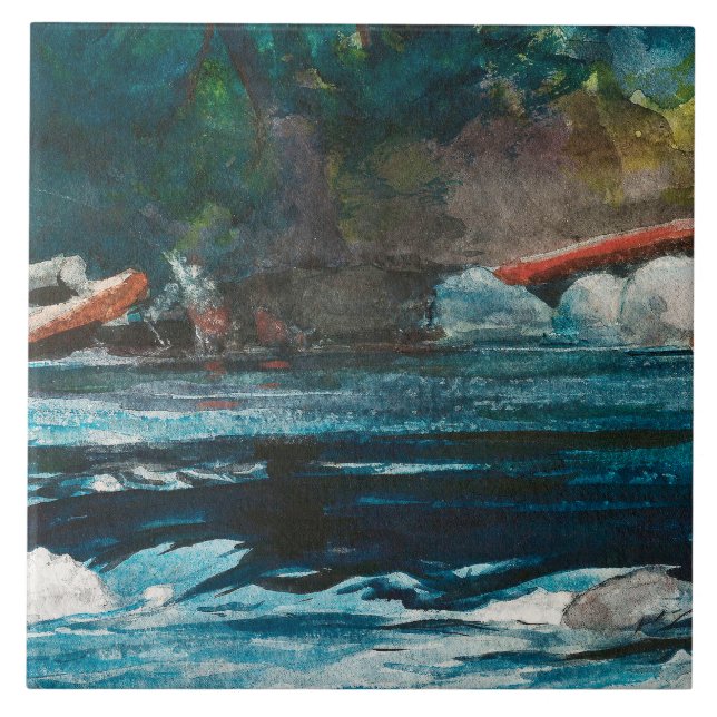 Carreau Homer - Les Rapids, Hudson River, Adirondacks (Devant)