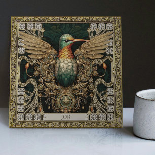 Carreau Hommage au colibri tribal bijou mystique