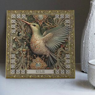 Carreau Hommage au colibri tribal mystique