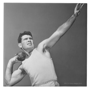 Carreau Homme jetant Shotput