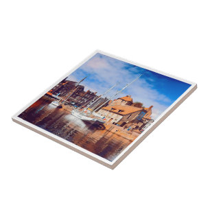 Carreau HONFLEUR - amarrage - jetée ancienne - panorama