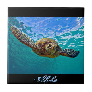 Carreau Honu hawaïen - tortue de mer