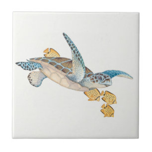 Carreau Honu (tortue de mer verte)