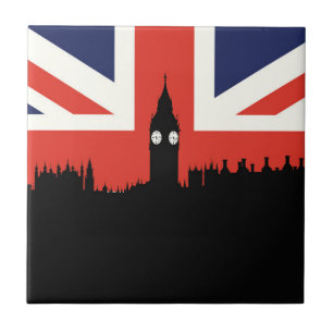 Carreau Horizon de Londres le drapeau britannique