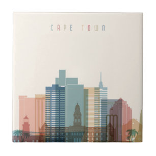 Carreau Horizon de ville de Cape Town, Afrique