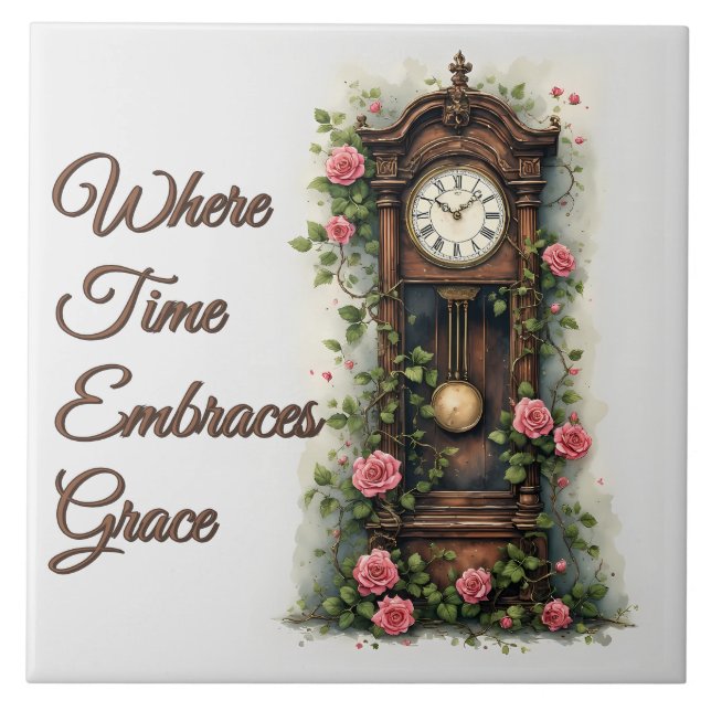 Carreau Horloge à pendule Vintage Ivy Rose (Devant)