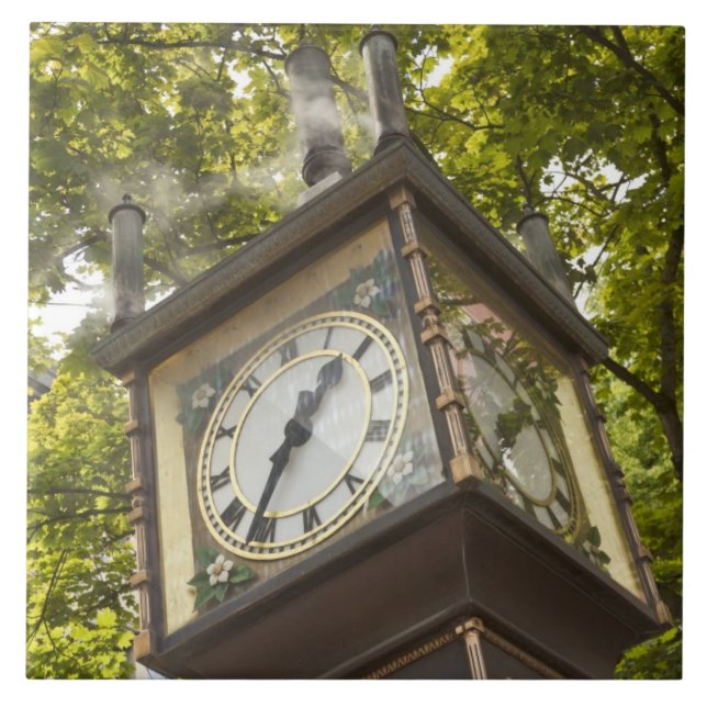 Carreau Horloge à vapeur dans le quartier de Gastown (Devant)