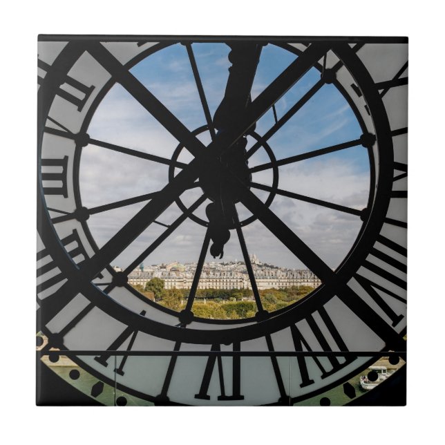 Carreau Horloge géante en verre au Musée d'Orsay - Paris (Devant)