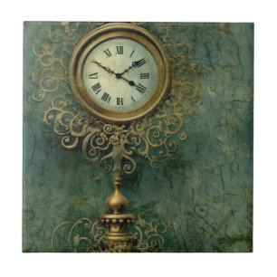 Carreau Horlogerie classique steampunk avec rustique émera