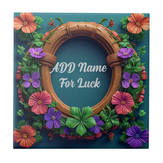 Carreau Horseshoe et trèfle (Devant)