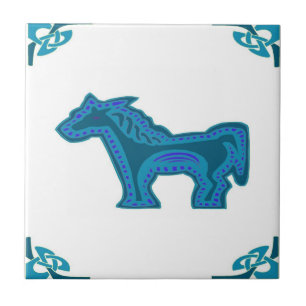 Carreau Horsey bleu hollandais