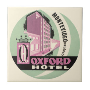 Carreau Hôtel Oxford, Montevideo, Uruguay, Voyage Vintage