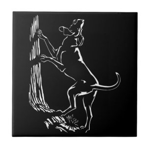 Carreau Hound Dog Art céramique Carrelage Chasse Décor Chi