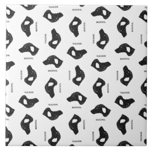 Carreau Hound Dog Pattern Vintage Art CUSTOM COLOR