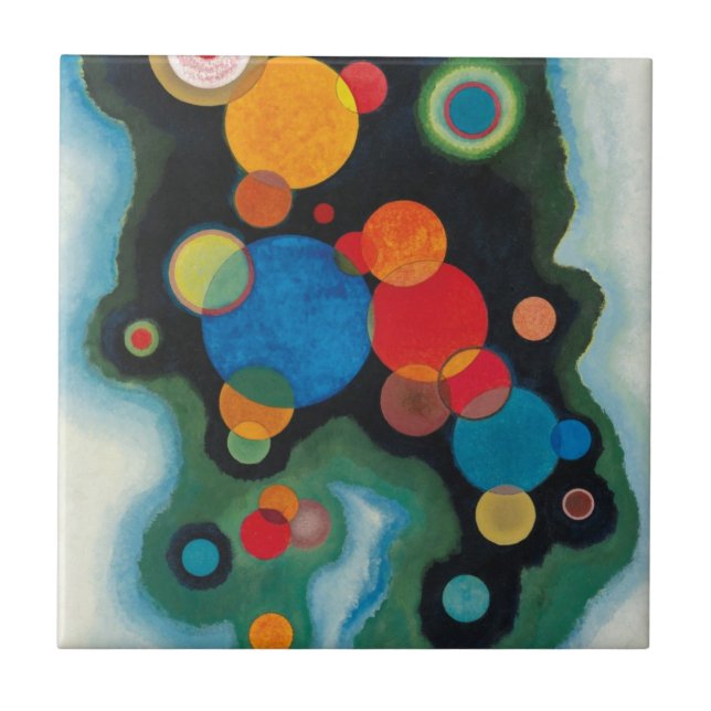 Carreau Huile Abstraite de Kandinsky Deepened Impulse sur  (Devant)