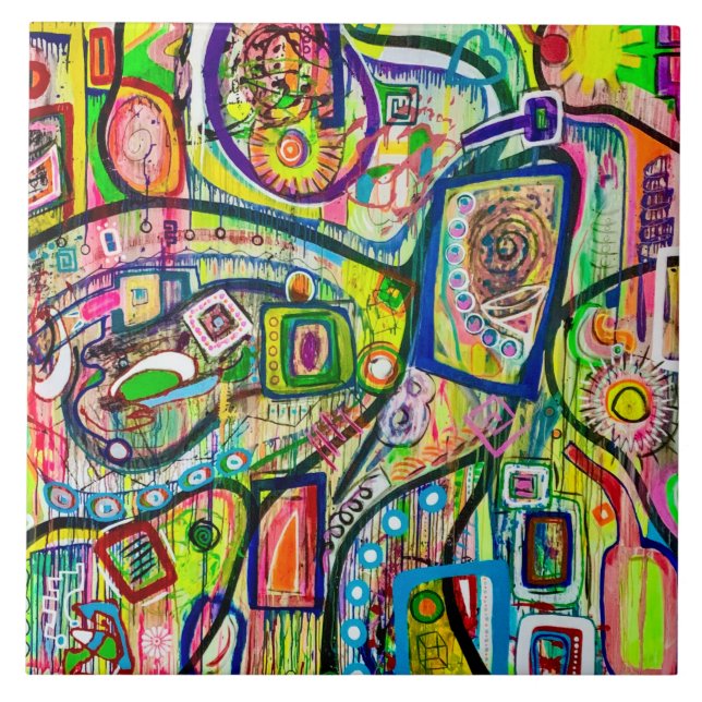 Carreau Huit Martinis 6 x 6 Carrelage en céramique (Devant)