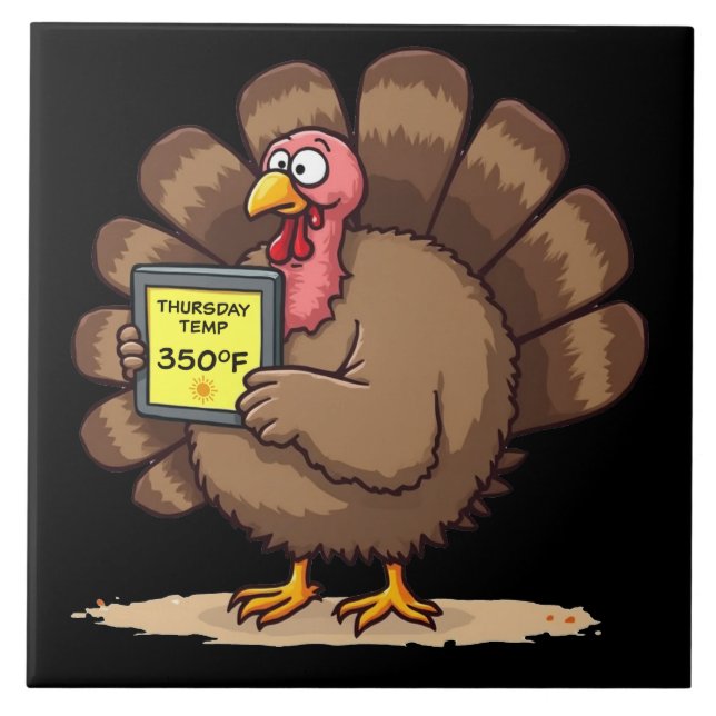 Carreau Humour de Thanksgiving Blague de dinde drôle (Devant)