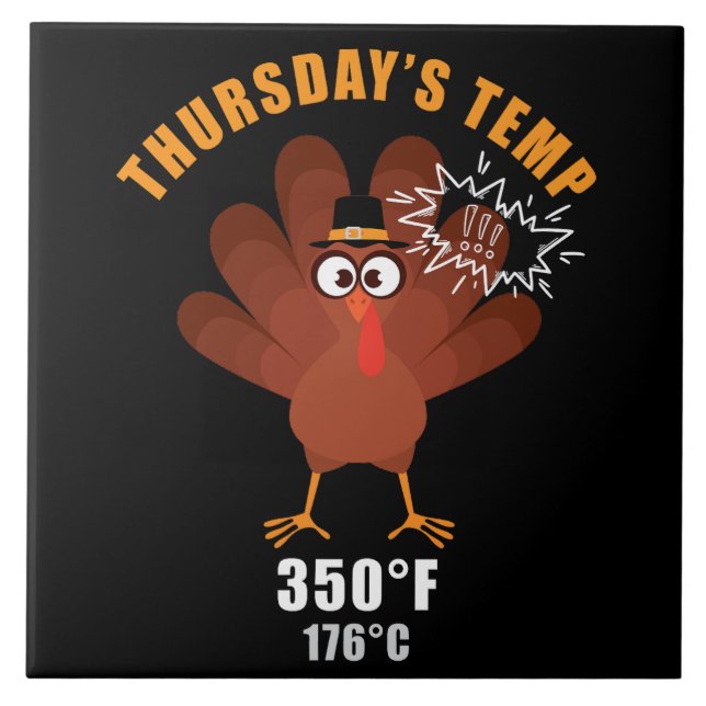 Carreau Humour de Thanksgiving Blague de dinde drôle (Devant)