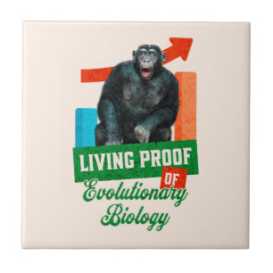 Carreau Humour Évolutionnaire Biologie Chimpanzé Drôle