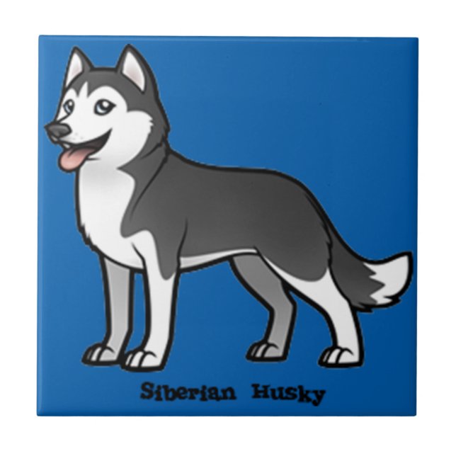 Carreau Husky de Sibérie (Devant)