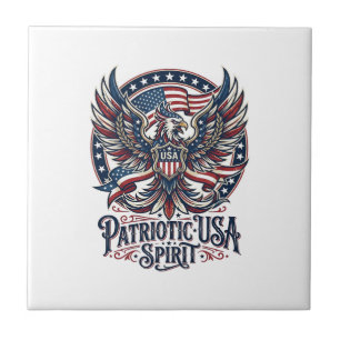Carreau Hybride de Phoenix Patriotique Hybride d'Animal Pa