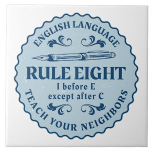 Carreau I avant E sauf après C Règle drôle