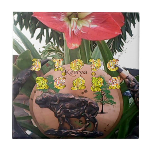 Carreau I (Coeur) Kenya Buffalo Patch/Print (Devant)