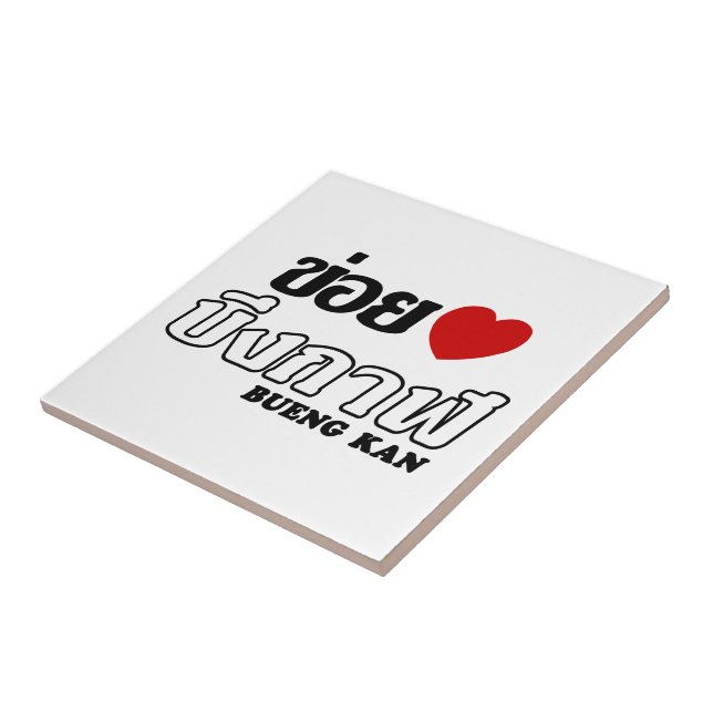 Carreau I Heart (Love) Bueng Kan, Isan, Thaïlande (Côté)