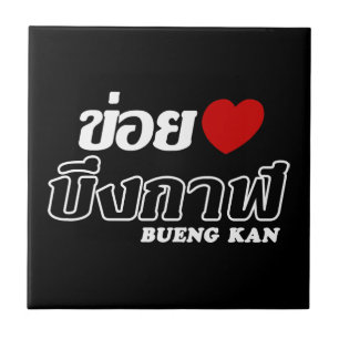 Carreau I Heart (Love) Bueng Kan, Isan, Thaïlande