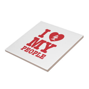 Carreau I Heart (Love) Erawan My Lao People