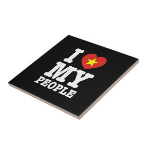 Carreau I Heart (Love) My Viet People