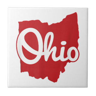 Carreau I love My Ohio Home Script Ohio