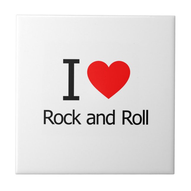 Carreau I Love Rock and Roll (Devant)