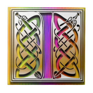 Carreau I tuile faite sur commande de monogramme
