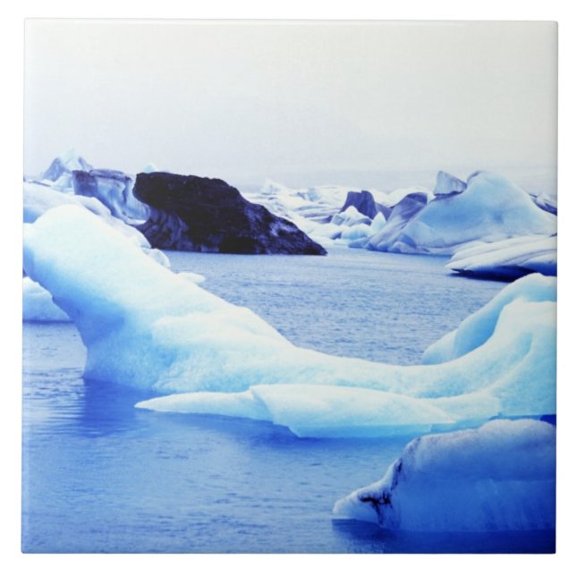 Carreau Icebergs à la lagune de Jokulsarlon (Devant)