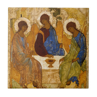 Carreau Icône de la Sainte Trinité Rublev Cadeau catholiqu
